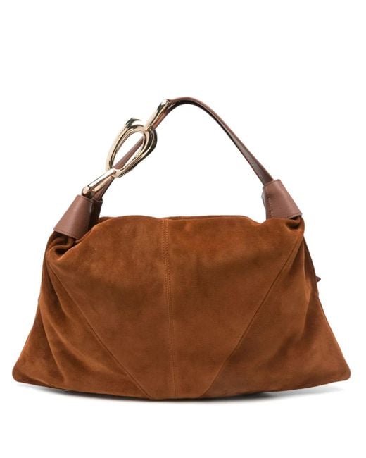 Zimmermann Brown Small Hobo Shoulder Bag