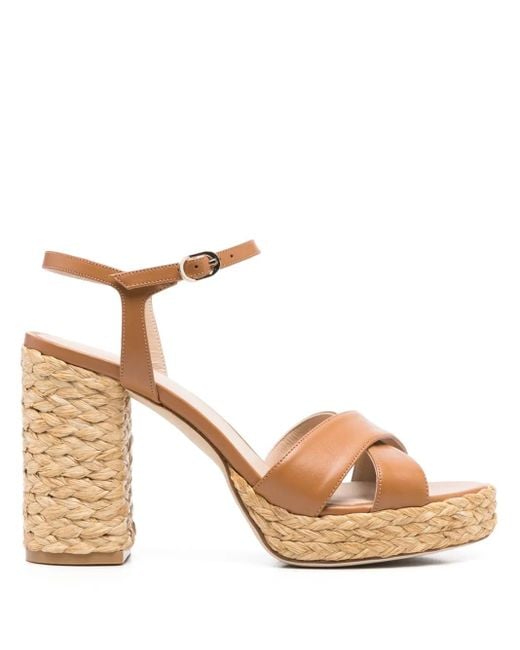 Stuart Weitzman Dayna 100mm サンダル Metallic