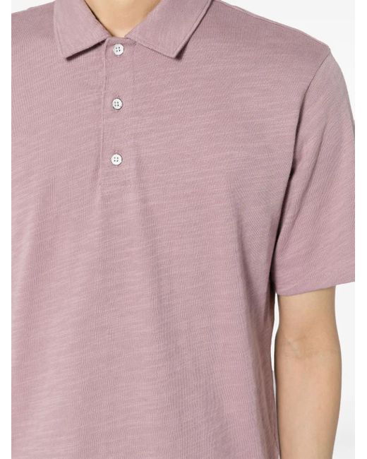 Rag & Bone Pink Classic Flame Cotton Polo Shirt for men