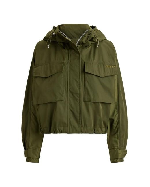 Polo Ralph Lauren Green Hooded Cropped Jacket