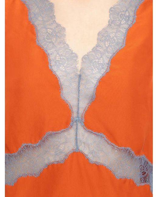 Zadig & Voltaire Orange Tasao Silk Camisole