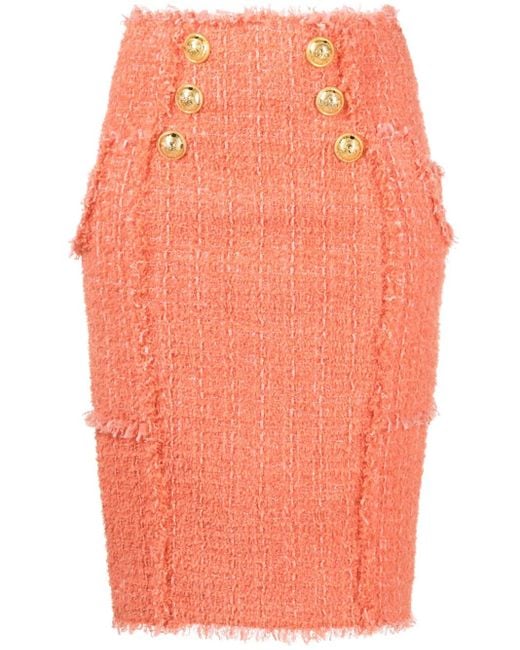 Balmain Orange Rock Mit Knöpfen