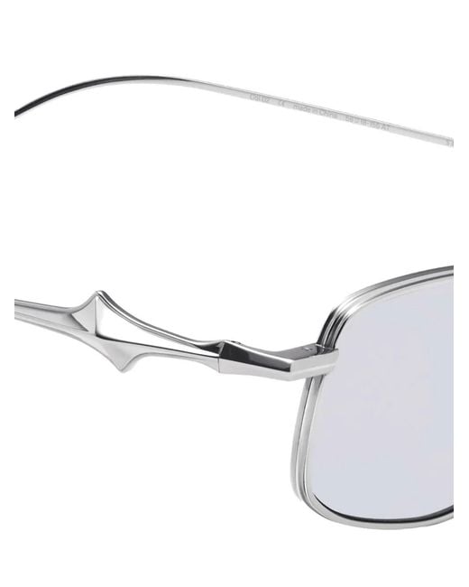Gentle Monster Metallic Saga 02 Rectangular-Temple Sunglasses