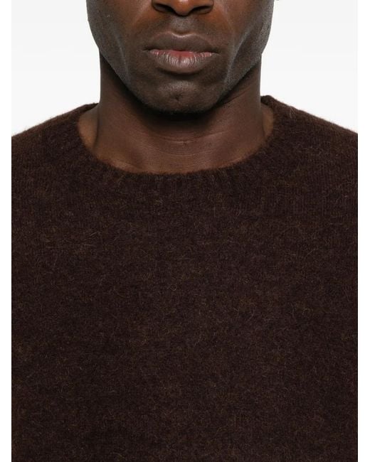 Mc2 Saint Barth Black Round-Neck Knitwear for men