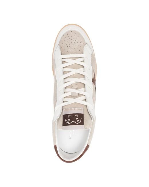 AMA BRAND White Motf-Appliqué Sneakers for men