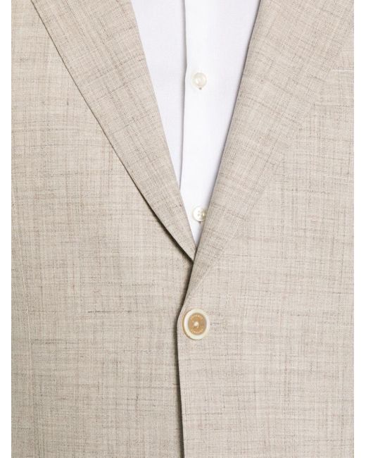 Eleventy Gray Single-breasted Wool Blend Suit for men