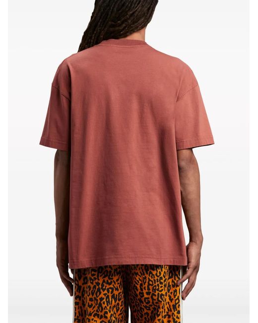 Palm Angels Red Palm Dream Cotton T-Shirt for men