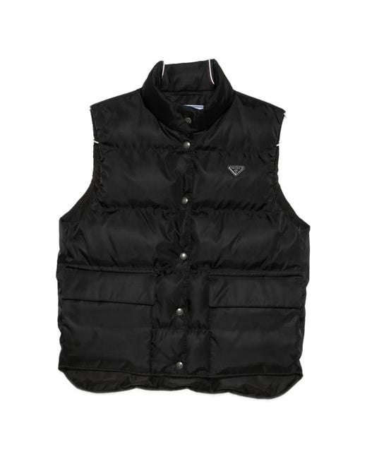 Prada Black Re-Nylon Padded Gilet