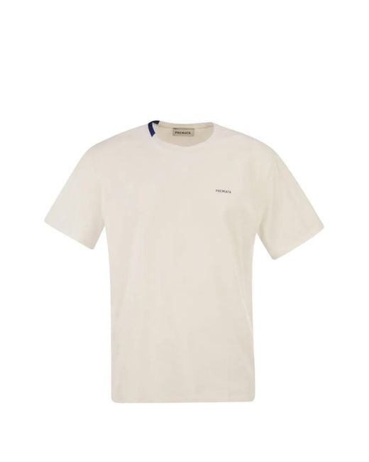 Premiata White Logo-Detail T-Shirt for men