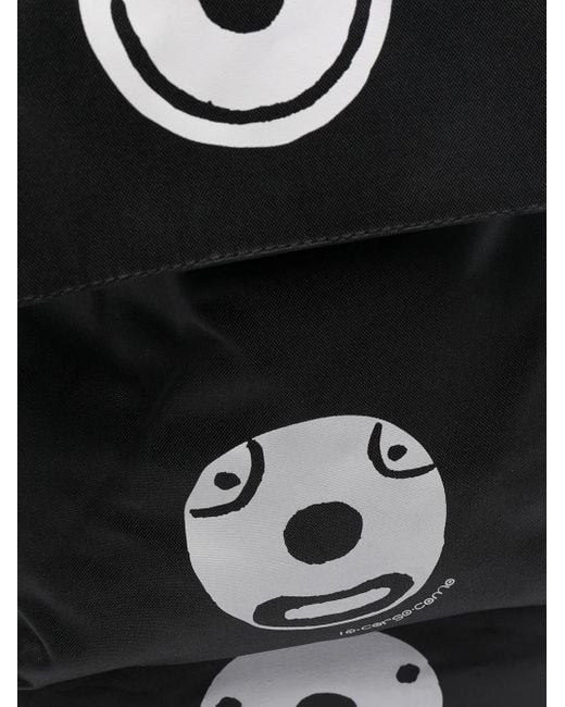 10 Corso Como Black Large Smile Print Backpack
