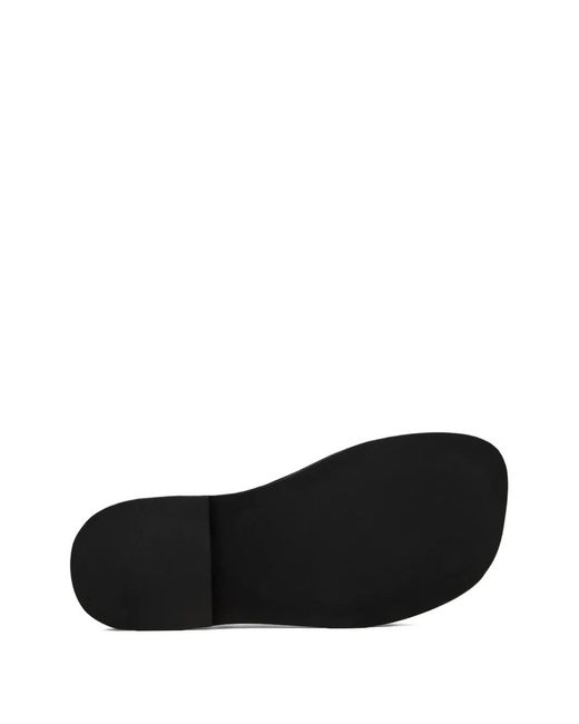 CAMPERLAB Black Eki Braided Leather Loafers