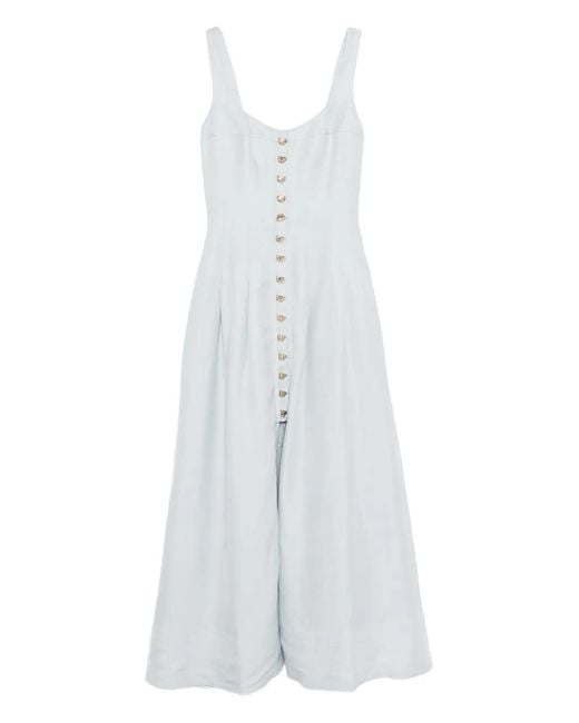 Acler Harmeston Maxi-Jurk in het White