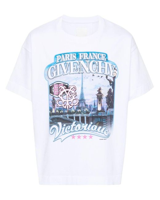 Camiseta World Tour Givenchy de hombre de color White