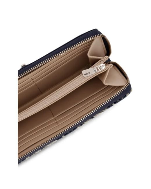 Guess Gray Audrey Monogram-Print Wallet