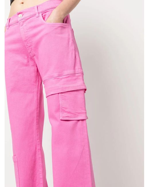 1017 ALYX 9SM Pink High-Waist Cotton Cargo Pants