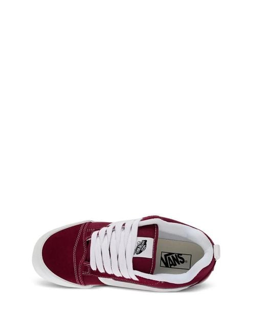 Vans Purple Knu Skool Leather Sneakers