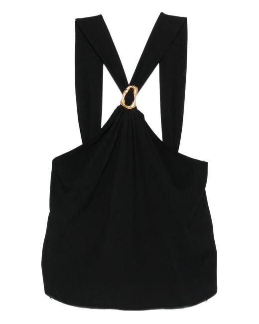 Forte_forte Black Ring Detail Top