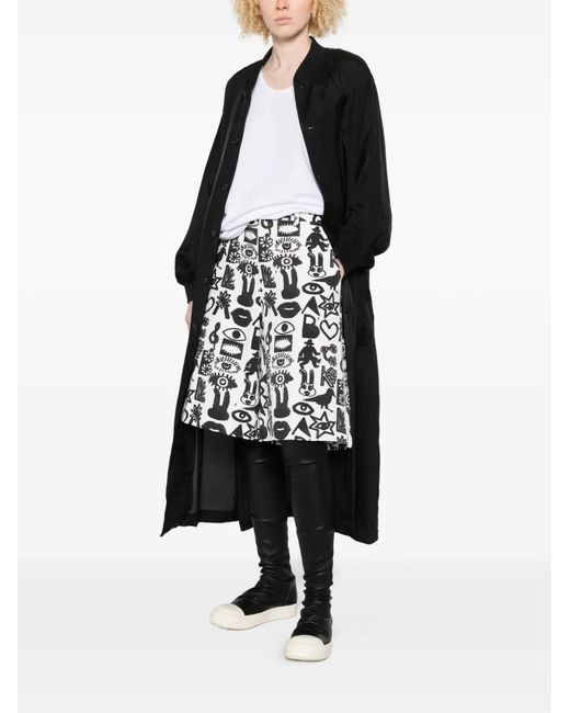 COMME DES GARÇON BLACK Black Single-Breasted Buttoned Coat