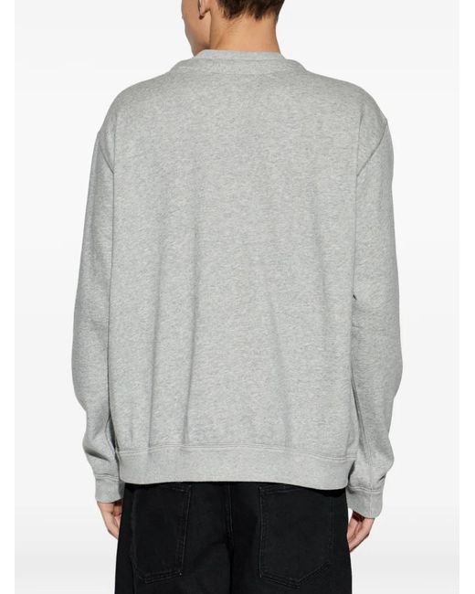 Isabel Marant Gray Merone Drawstring Logo Sweatshirt for men