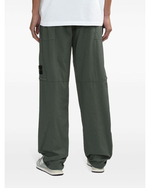 Stone Island Green Compass-badge Cargo Trousers for men