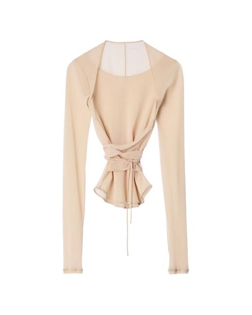 Lemaire White Ballerina Wrap Top