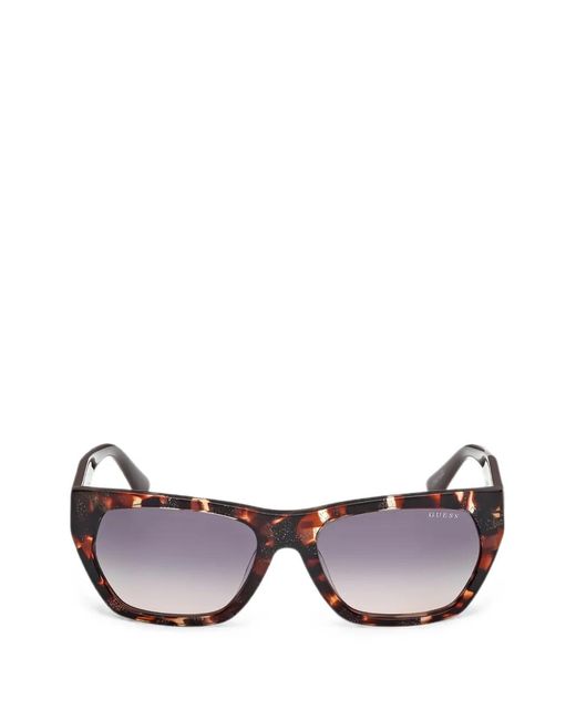GUESS EYEWEAR Brown Lunettes De Soleil À Monture Géométrique