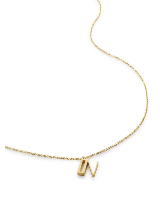 Monica Vinader Metallic Alphabet Adjustable Necklace