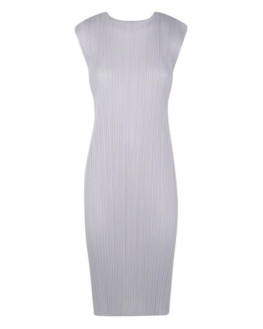 Pleats Please Issey Miyake プリーツ ドレス Gray