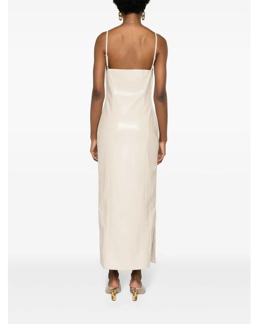 Nanushka White Ilara Slip Midi Dress