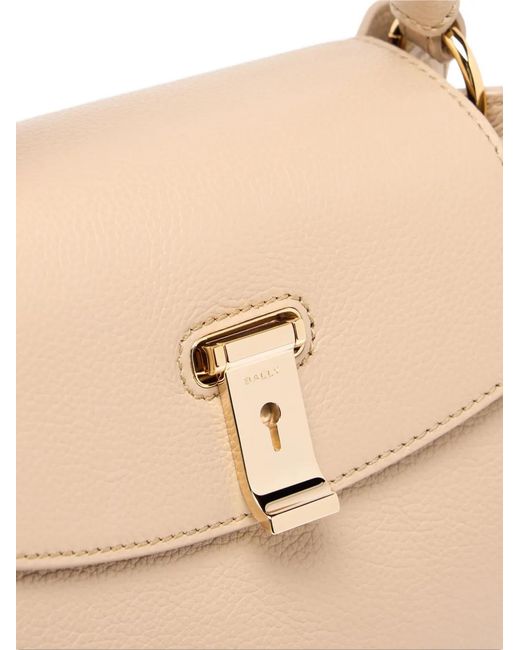 Bally Natural Lock Me Tote Bag