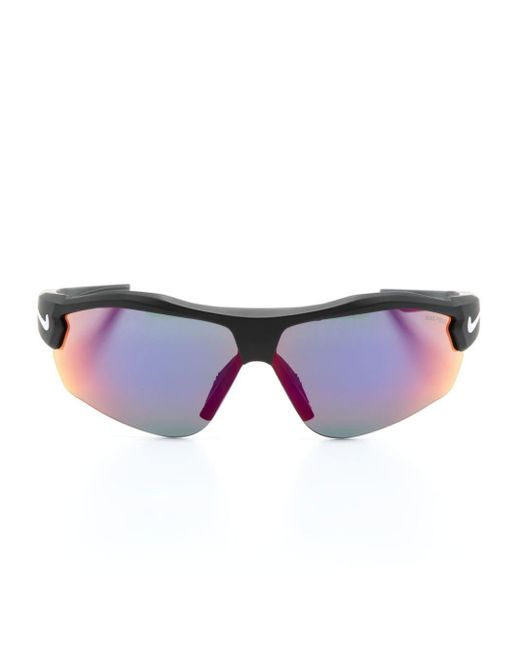 Nike Blue Show X3 Shield-frame Sunglasses