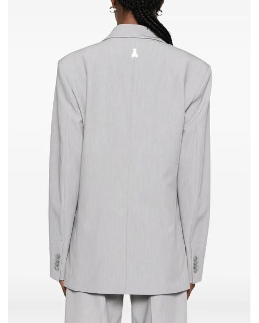 Patrizia Pepe Gray Essential Blazer