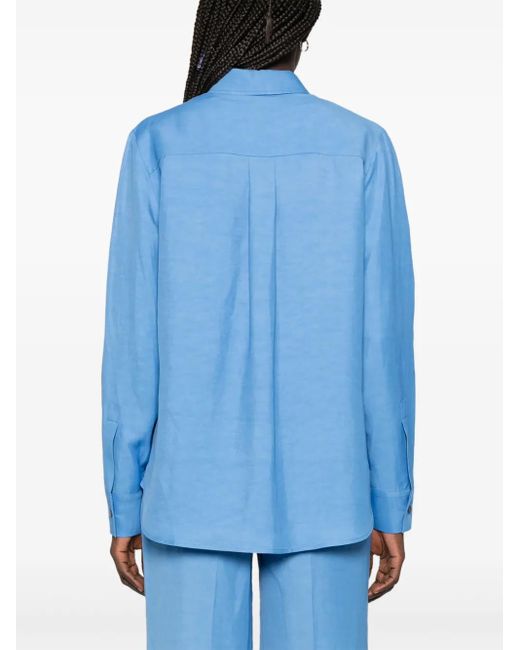 P.A.R.O.S.H. Blue Raisa Shirt