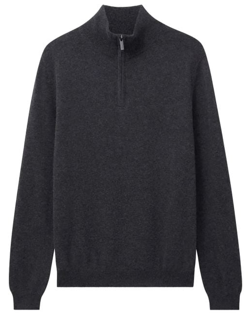 Pringle of Scotland Blue Zip Cashmere Jumper for men
