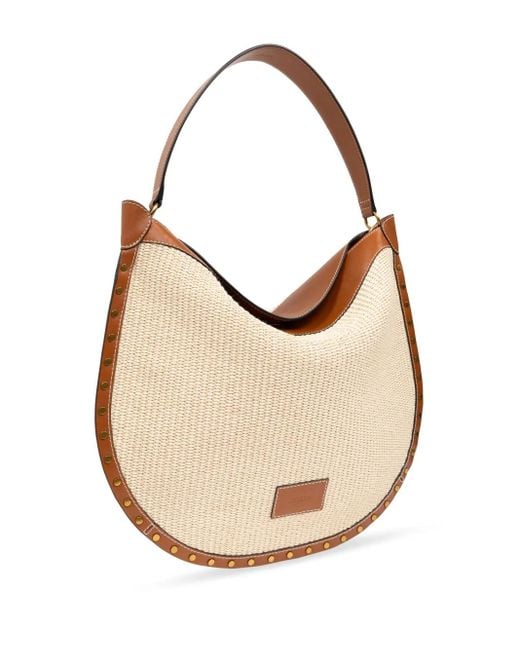 Isabel Marant Natural Oskan Wicker Handbag