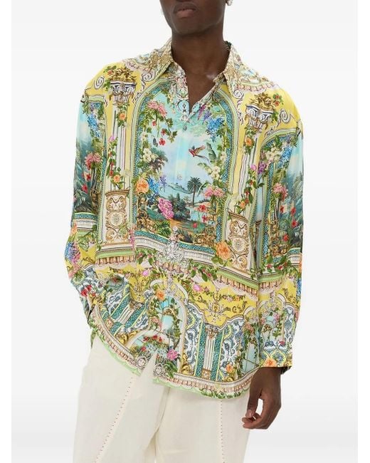 Camilla Yellow Tales Of Topkapi Palace Long-Sleeve Shirt for men
