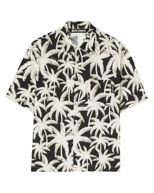 Chemise Palms à fleurs Palm Angels pour homme en coloris White
