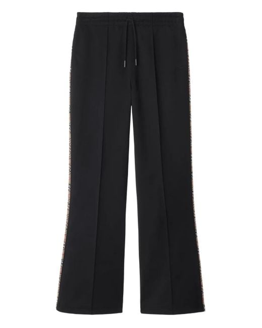 Burberry Geruite Trainingsbroek in het Black