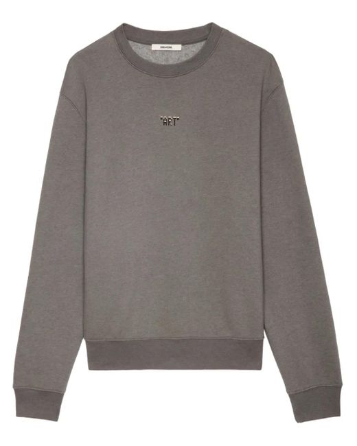 Maglione Simba Photopprint di Zadig & Voltaire in Gray da Uomo