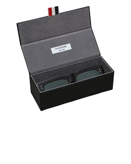 Thom Browne Black Square-Frame Sunglasses
