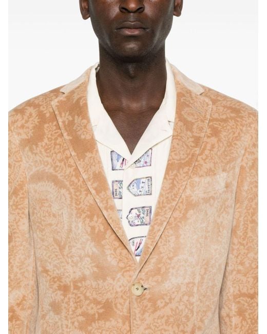 Etro Natural Velvet Blazer for men