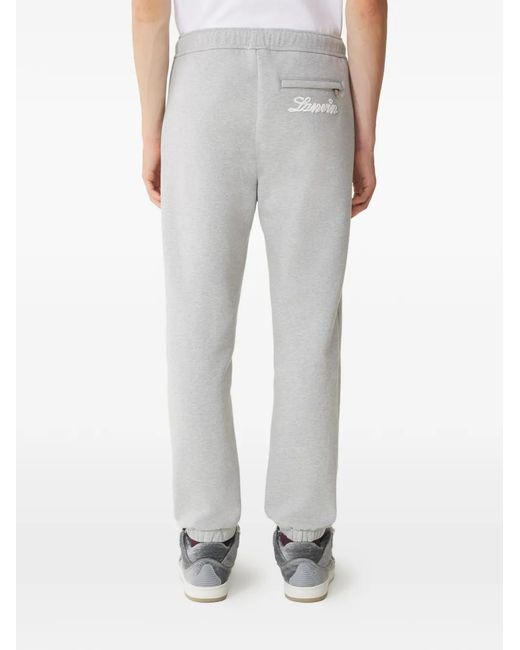 Lanvin Gray Elasticated Track Pants for men