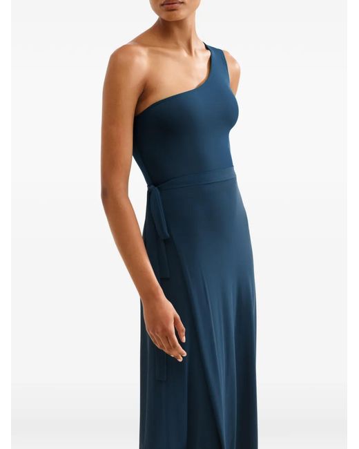 Eres Blue Julieta Wrap Maxi Skirt