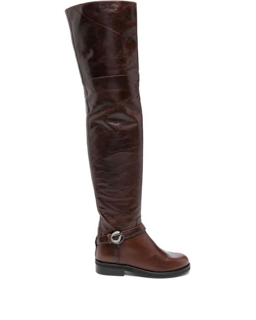 Coperni Brown Overknee-Stiefel
