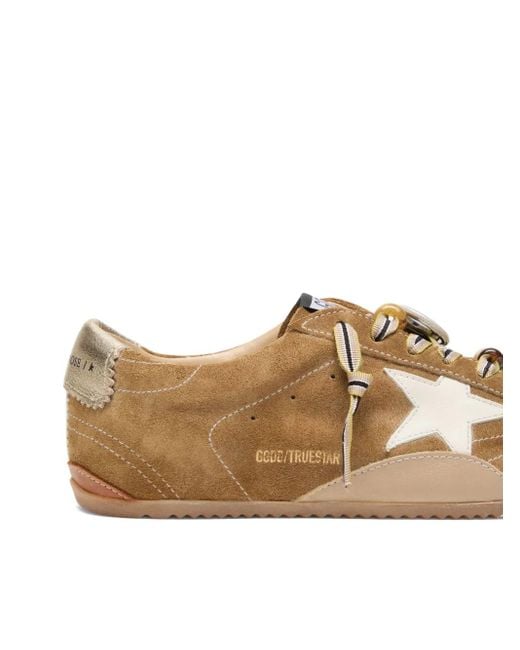 Golden Goose Deluxe Brand Metallic True-Star Suede Leather Sneakers