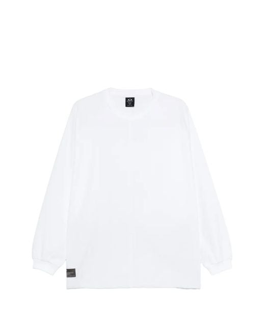 Oakley White Crew-Neck Sweatshirt for men