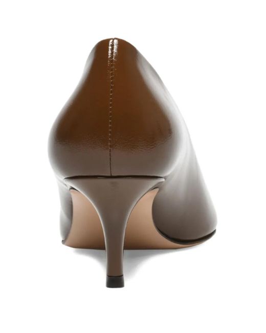 Gianvito Rossi Brown 55Mm Robbie Pumps