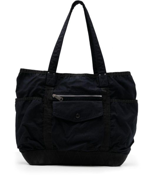 Porter-Yoshida and Co Black Crag Panelled Tote Bag for men