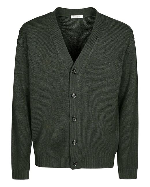Paolo Pecora Green Button Cardigan for men