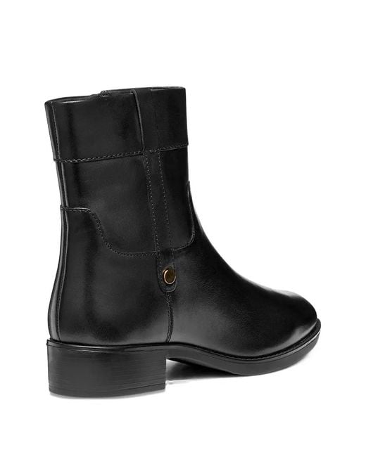 Geox Black 35Mm Felicity Leather Boots